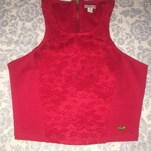 Guess Red crop top